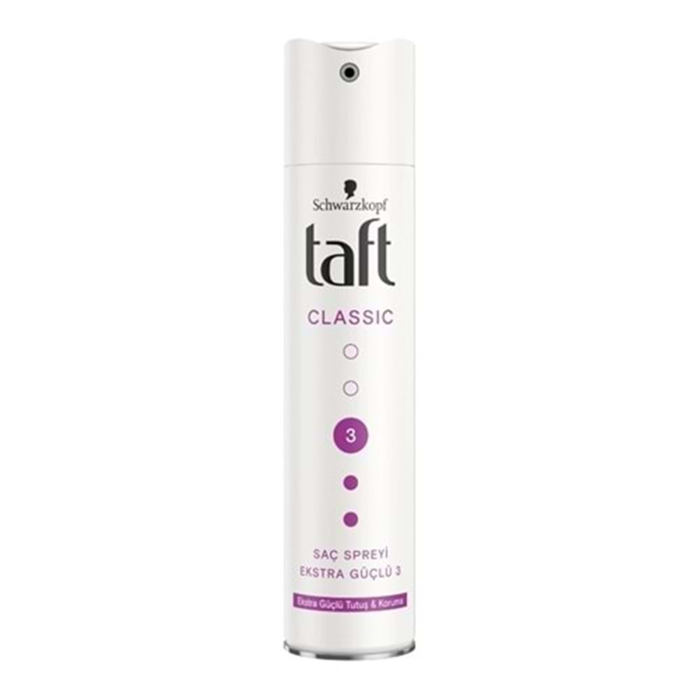 SCHWARZKOPF TAFT SAÇ SPREYİ 250ML CLASSIC 3 HOLD & PROTECTION