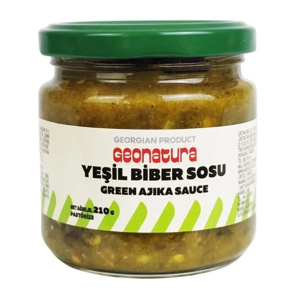 GEONATURA YEŞİL BİBER SOSU 210GR