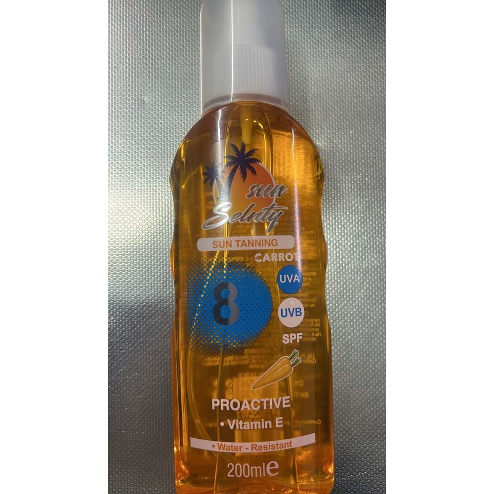 SUN SELNTY SUN TANNING CARROT 8 PROACTIVE 200ML