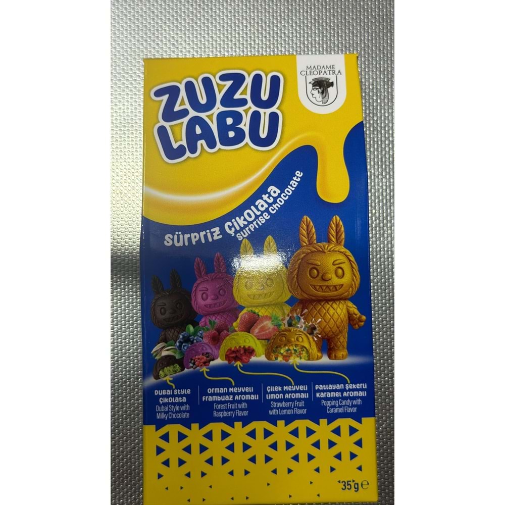 ZUZULABU SÜRPRİZ ÇİKOLATA 35GR MAVİ KUTU