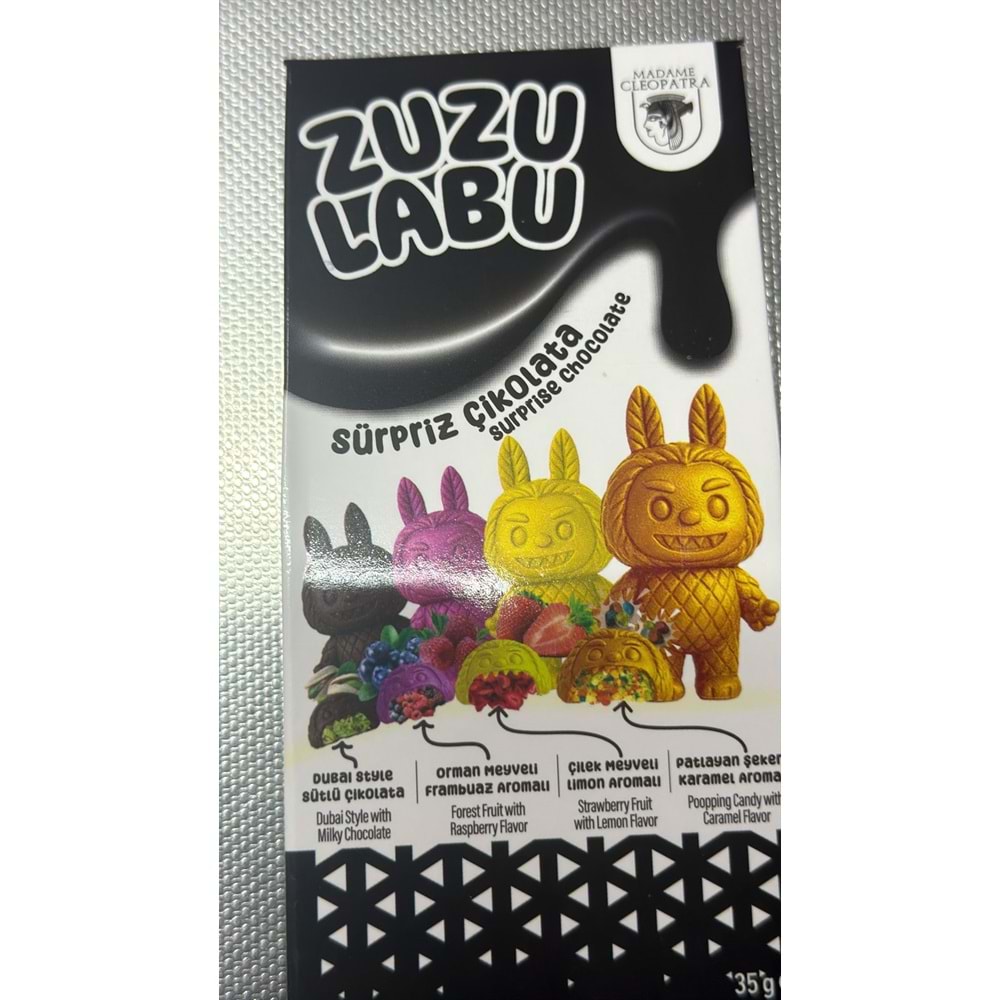 ZUZULABU SÜRPRİZ ÇİKOLATA 35GR BEYAZ KUTU 35g
