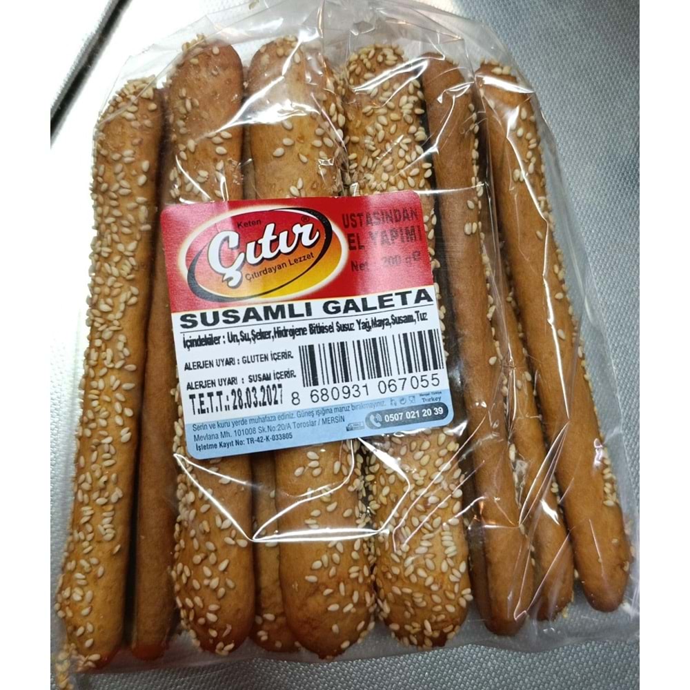ÇITIR SUSAMLI GALETA 200GR