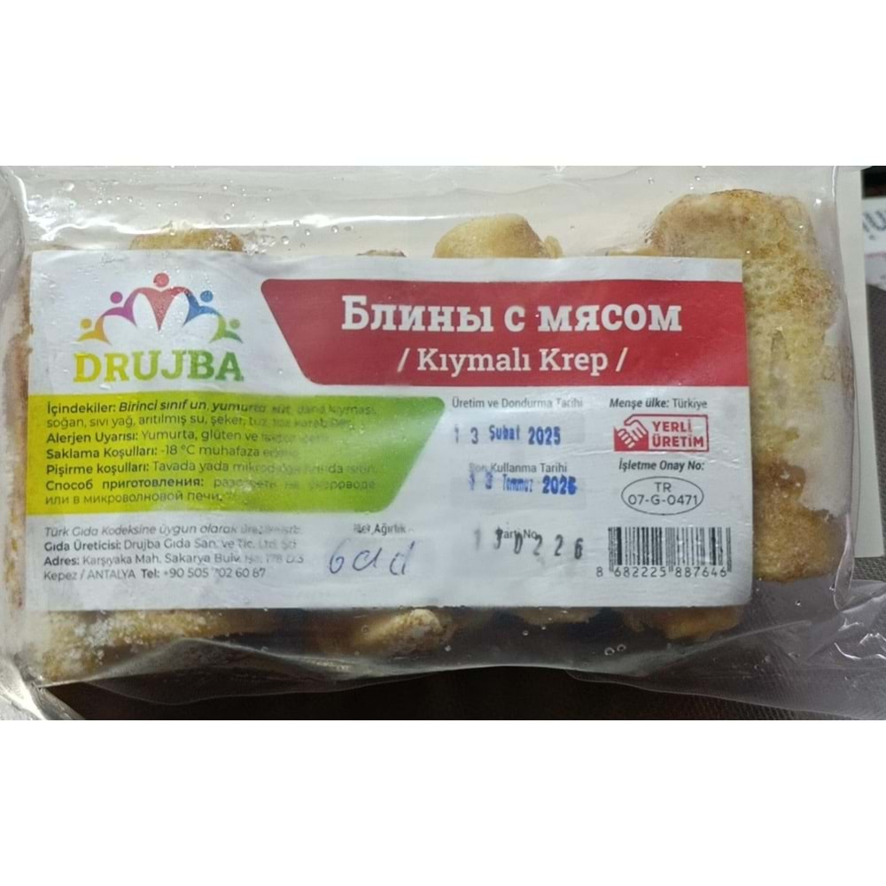 DRUJBA KIYMALI KREP 6 ADET