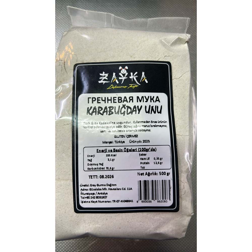 ZAYKA KARABUĞDAY UNU 500G