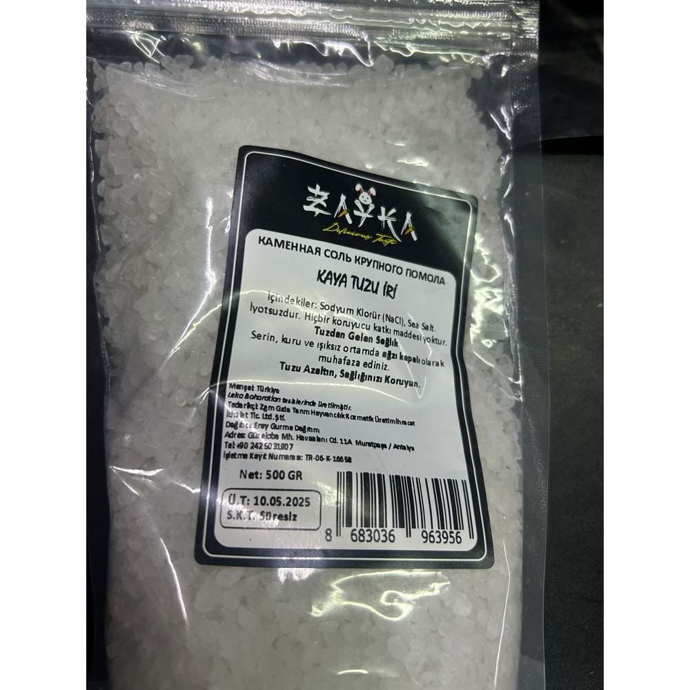 ZAYKA KAYA TUZU İRİ 500GR