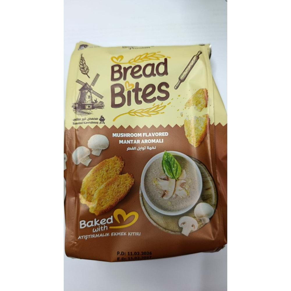 BREAD BITES MUSHROOM FLAVORED 70GR
