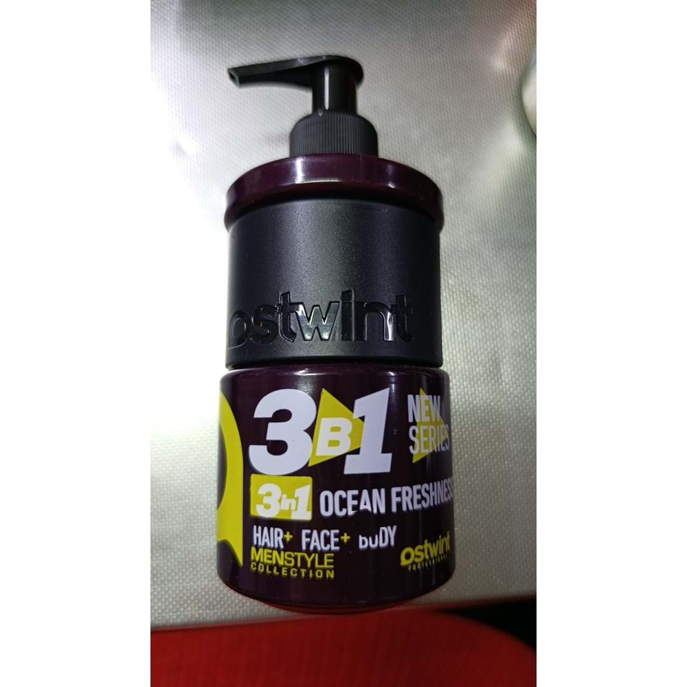 OSTWINT SAÇ+YÜZ+VÜCUT DUŞ JELİ 250ML OCEAN FRESHNESS