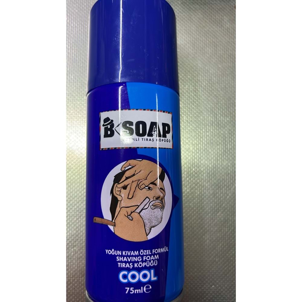 BSOAP SHAVING FOAM TIRAŞ KÖPÜĞÜ COOL 75ML