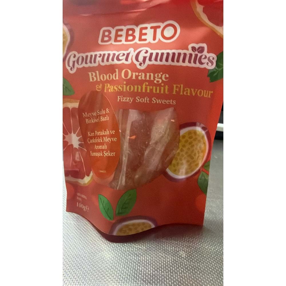 BEBETO BLOOD ORANGE PASSİONFRUİT FLAVOUR 140G