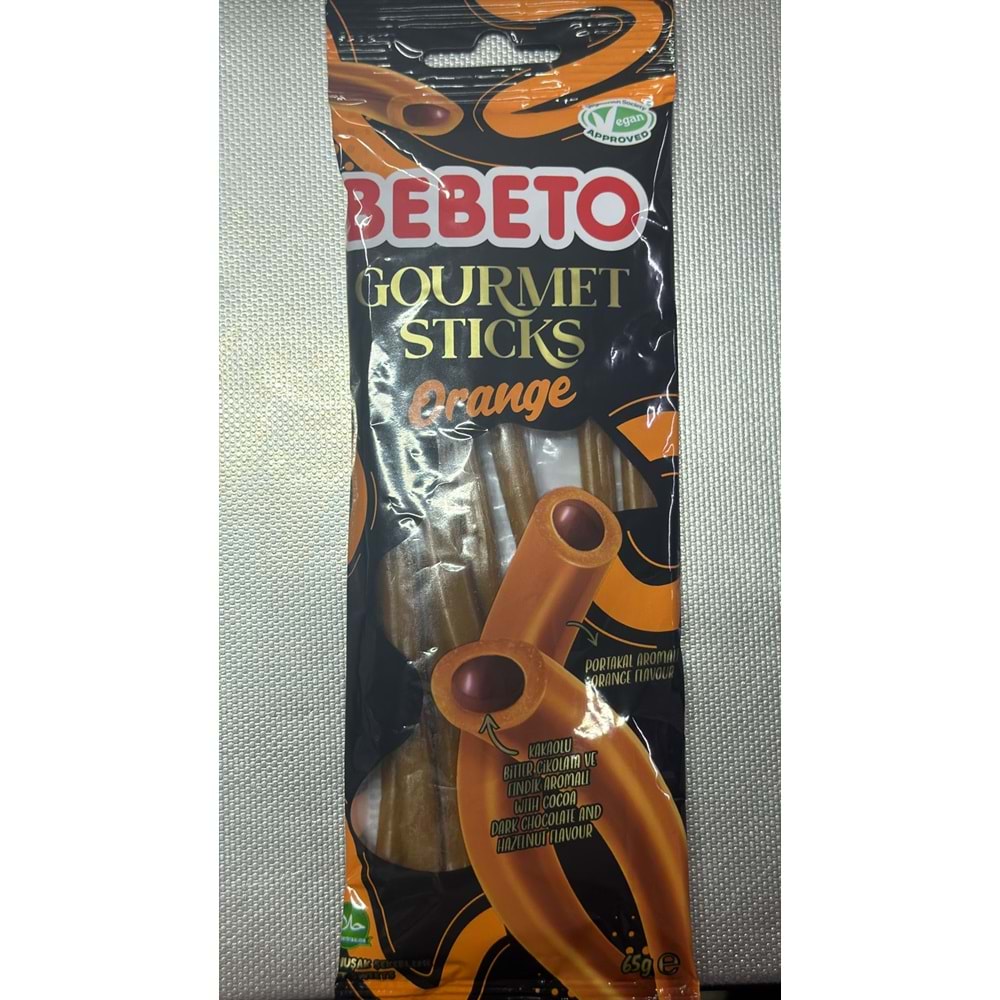 BEBETO GOURMETR STICKS ORANGE 65G