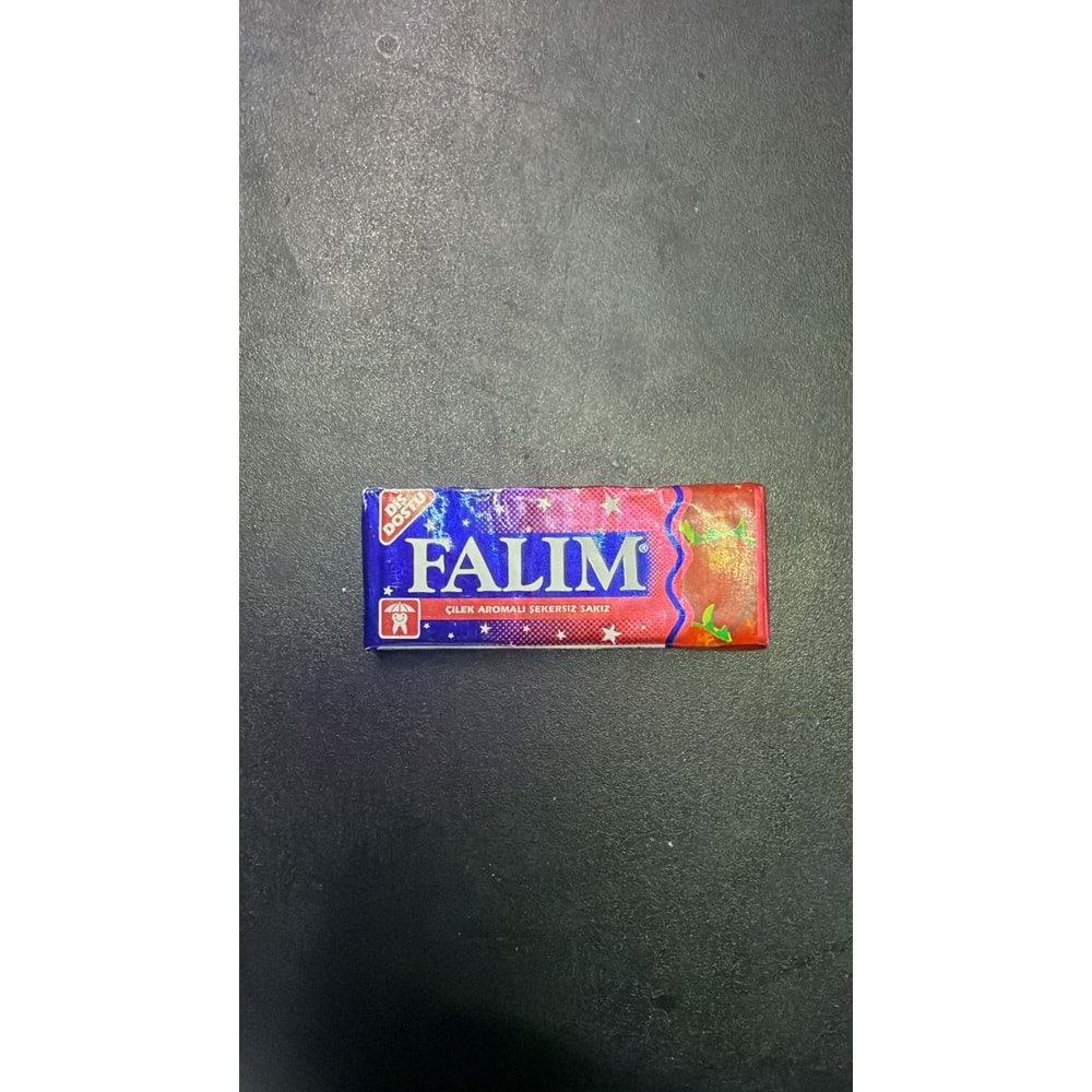 FALIM ÇİLEK AROMALI ŞEKERSİZ SAKIZ 5Lİ 7G