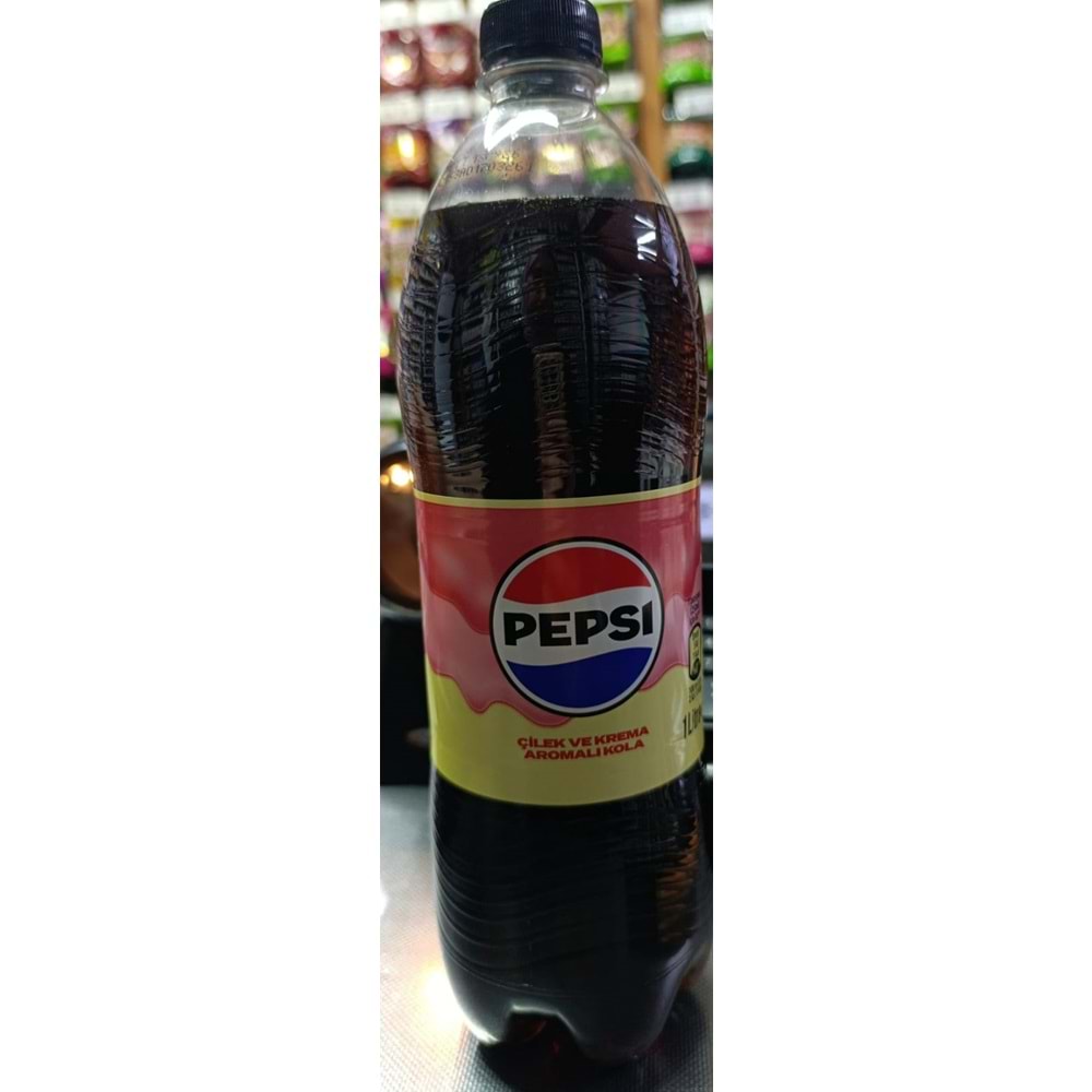 PEPSİ KOLA ÇİLEK VE KREMA AROMALI 1L