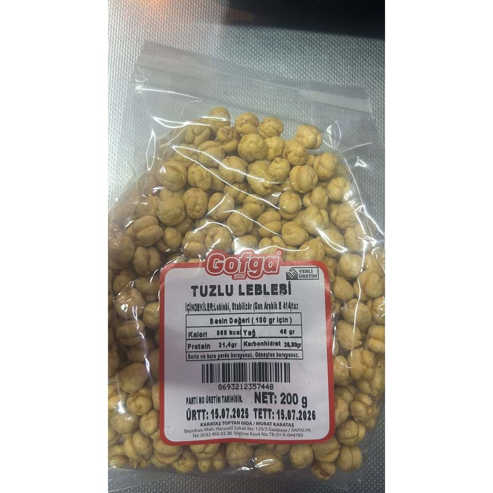 GOFGA TUZLU LEBLEBİ 200G