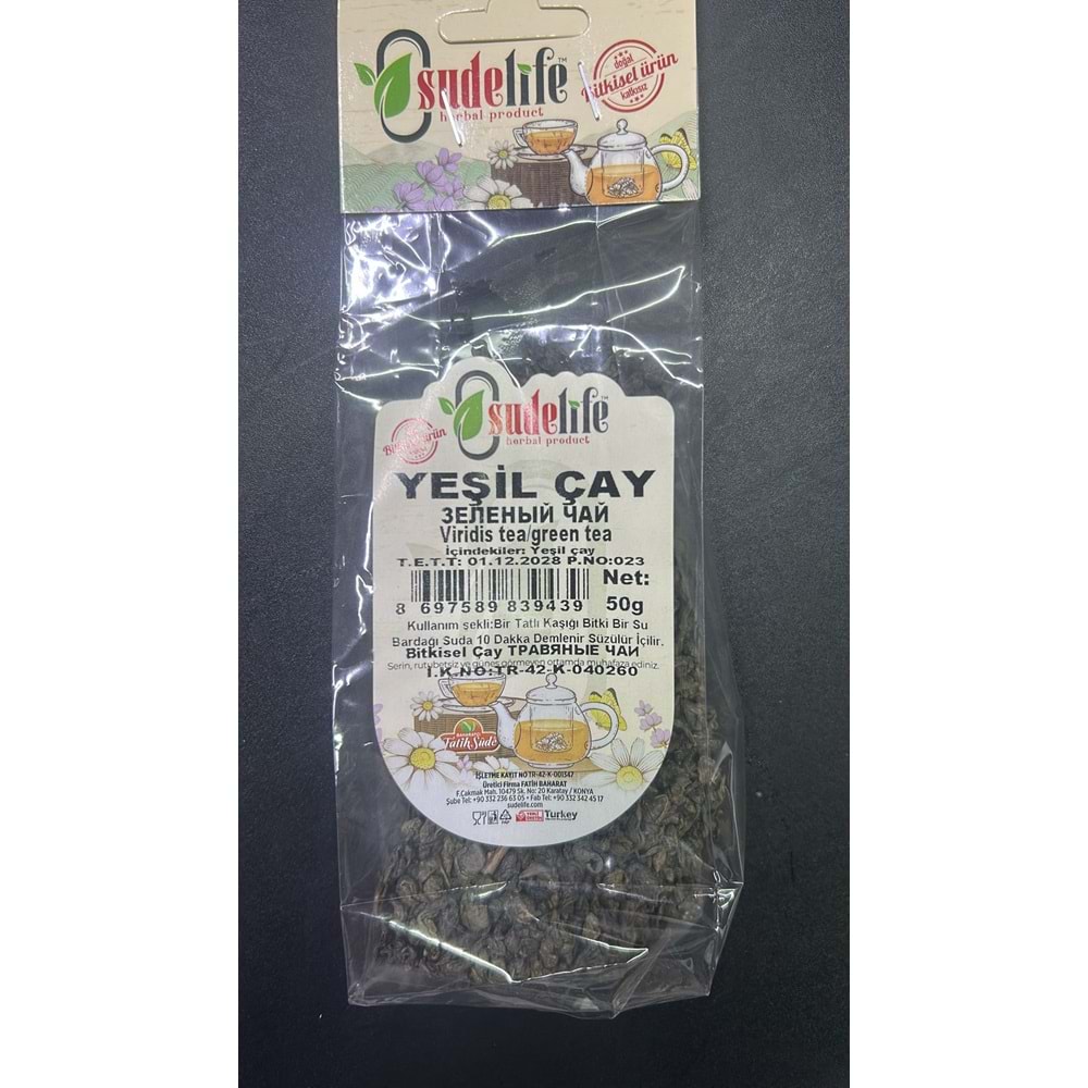 SUDELİFE YEŞİĞL ÇAY 50