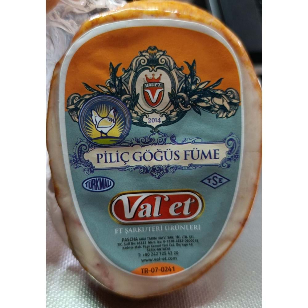 VAL-ET PİLİÇ GÖĞÜS FUME 0.250 - 0.350 GR
