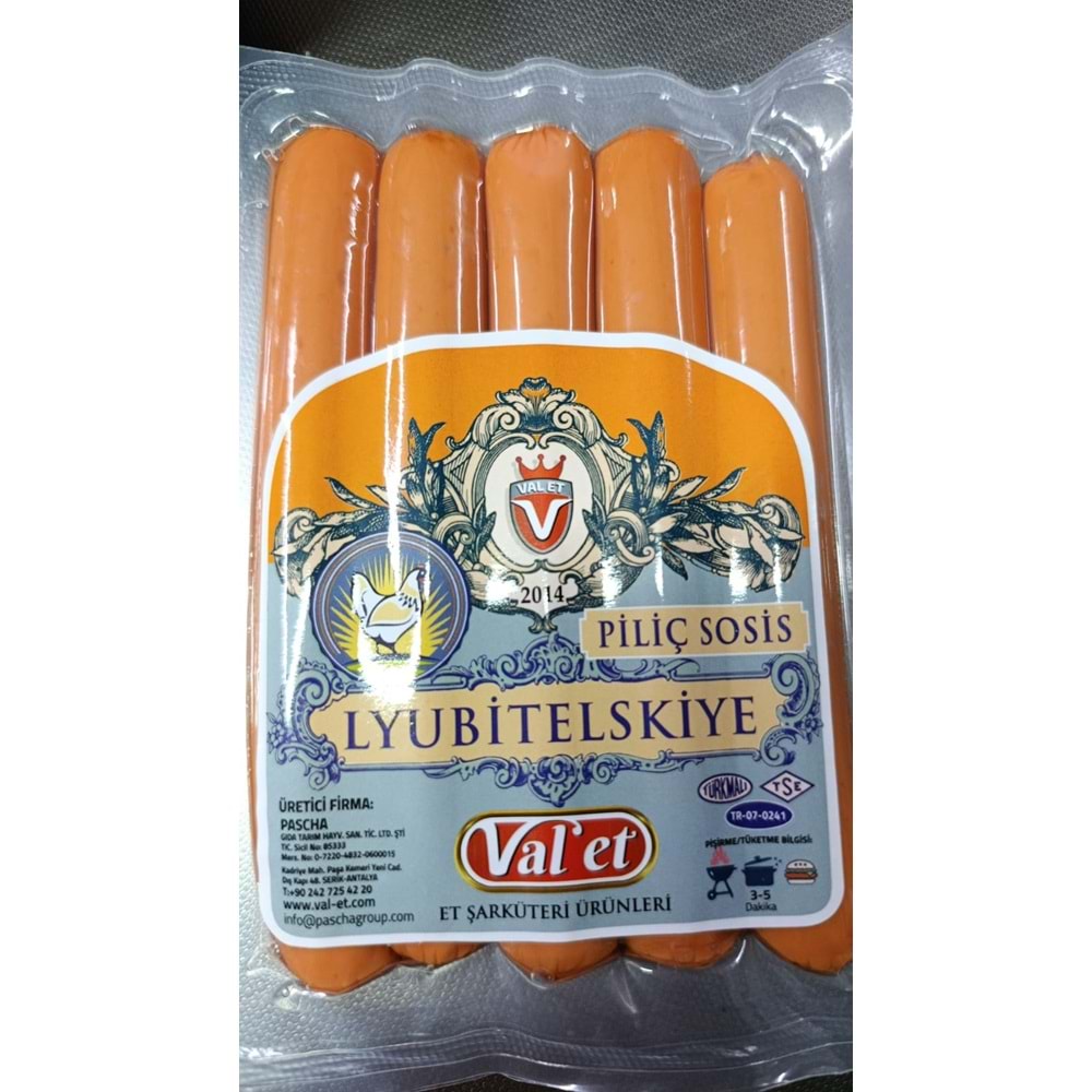 VAL-ET PİLİÇ SOSİS LYUBİTELSKİE FÜME 0.290 - 0.310 GR
