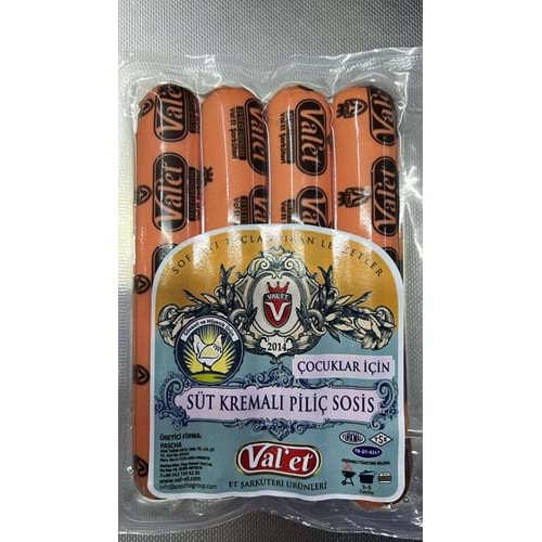 VAL-ET PİLİÇ SOSİS SÜT KREMALI ÇOCUKLAR İÇİN 0.350-0.370GR