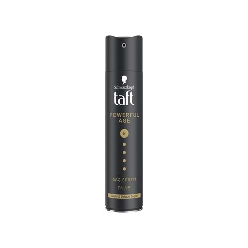 SCHWARZKOPF TAFT SAÇ SPREYİ 250ML POWERFUL AGE 5 GÜÇLÜ & DOLGUN SAÇLAR