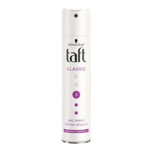 SCHWARZKOPF TAFT SAÇ SPREYİ 250ML CLASSIC 3 HOLD & PROTECTION