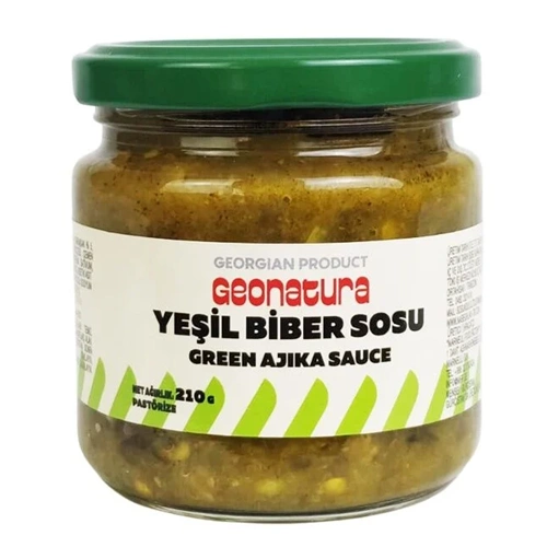 GEONATURA YEŞİL BİBER SOSU 210GR