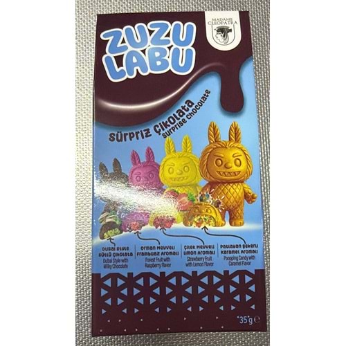 ZUZULABU SÜRPRİZ ÇİKOLATA 35GR LAVİVERT KUTU