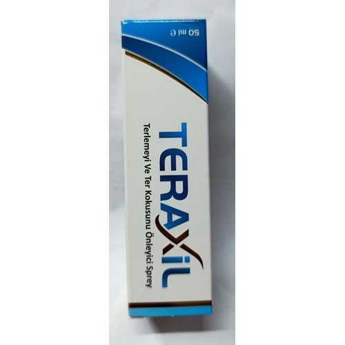 TERAXİL TERLEMEYİ VE TER KOKUSUNU ÖNLEYİCİ SPREY 50ML