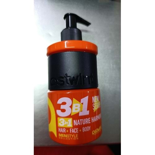 OSTWINT SAÇ+YÜZ+VÜCUT DUŞ JELİ 250ML NATURE HARMONY