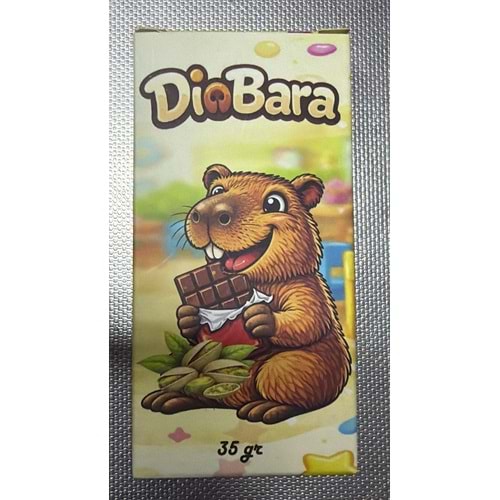 DİOBARA ANTEP FISTIKLI KADAYIFLI SÜTLÜ ÇİKOLATA 35GR