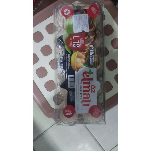 ÖZ ELMALI GEZEN TAVUK YUMURTASI L 10LU