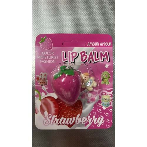 AMOUR AMOUR LIP BALM STRAWBERRY LP6552