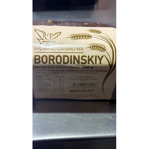 BORODINSKIY EKŞİ MAYALI ÇAVDARLI KEK 300G