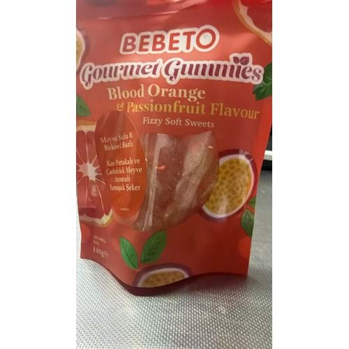 BEBETO BLOOD ORANGE PASSİONFRUİT FLAVOUR 140G