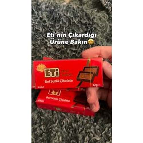 ETİ MİNİ TABLET BOL SÜTLÜ ÇİKOLATA 32G