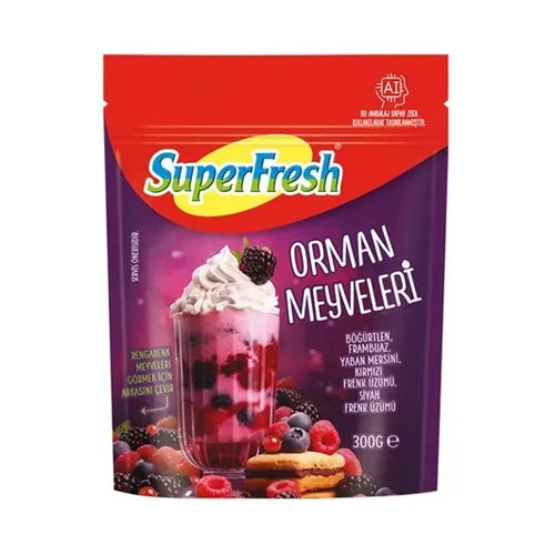 SÜPER FRESH DONDURULMUŞ ORMAN MEYVELERİ 300GR