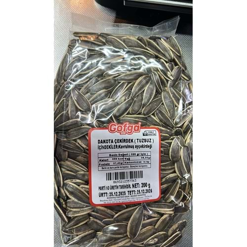 GOFGA DAKOTA ÇEKİRDEK TUZSUZ 200G