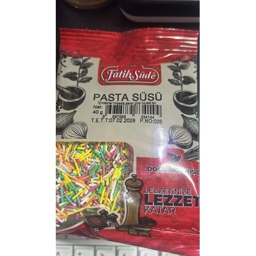 FATİH SUDE PASTA SÜSÜ 40G