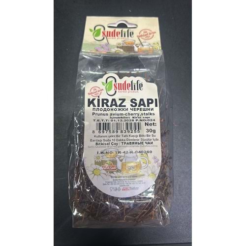 SUDELİFE KİRAZ SAPI 30G