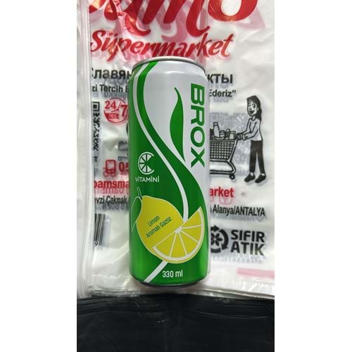 BROX LİMON AROMALI GAZOZ 330ML