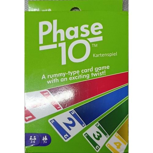 PHASE 10 KARTENSPİEL OYUN KARTI
