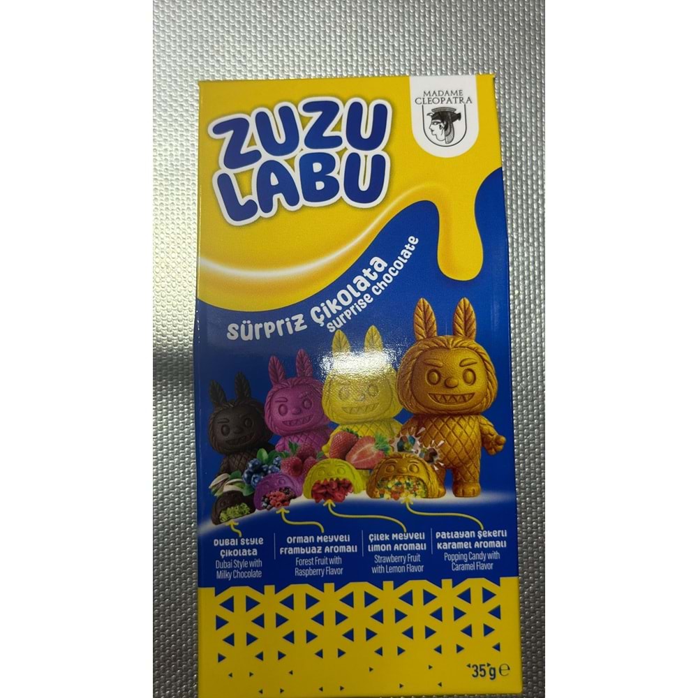 ZUZULABU SÜRPRİZ ÇİKOLATA 35GR MAVİ KUTU