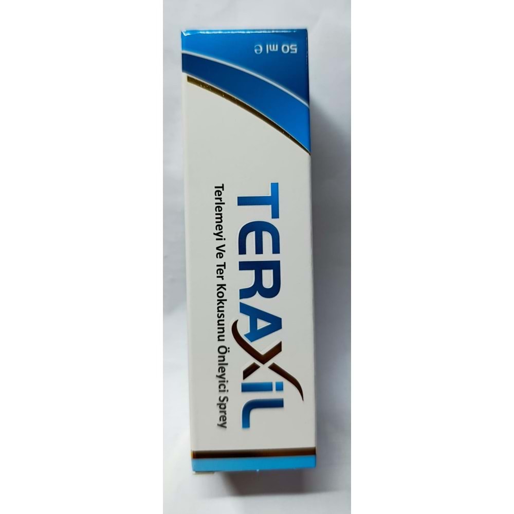 TERAXİL TERLEMEYİ VE TER KOKUSUNU ÖNLEYİCİ SPREY 50ML