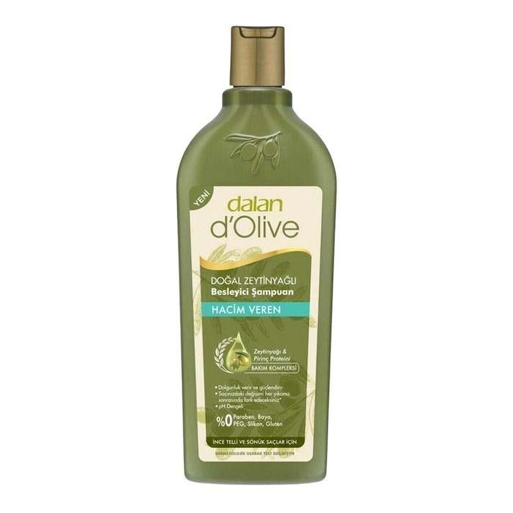 DALAN OLİVE ZEYTİNYAĞLI BESLEYİCİ ŞAMPUAN 400ML HACİM VEREN