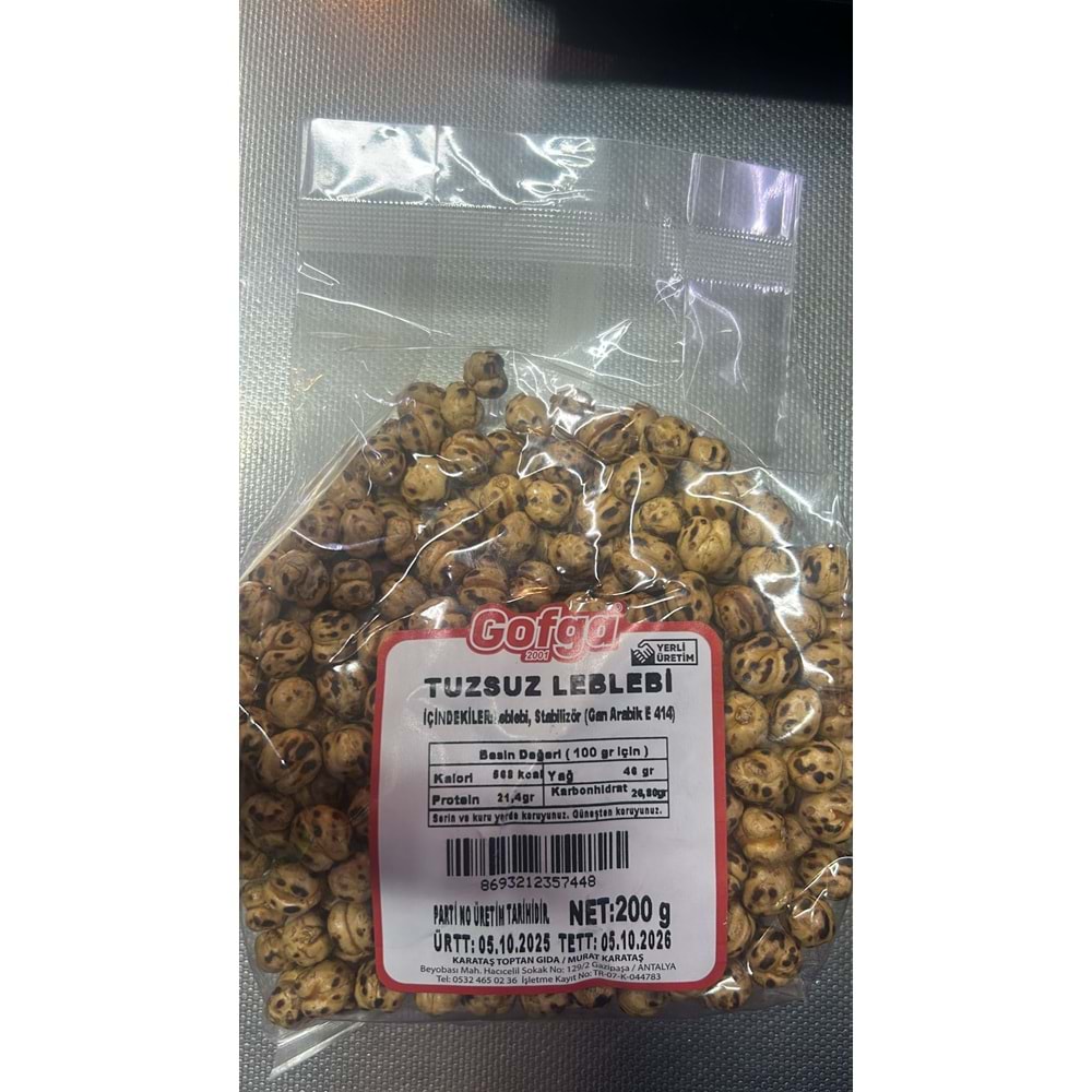 GOFGA TUZSUZ LEBLEBİ 200G