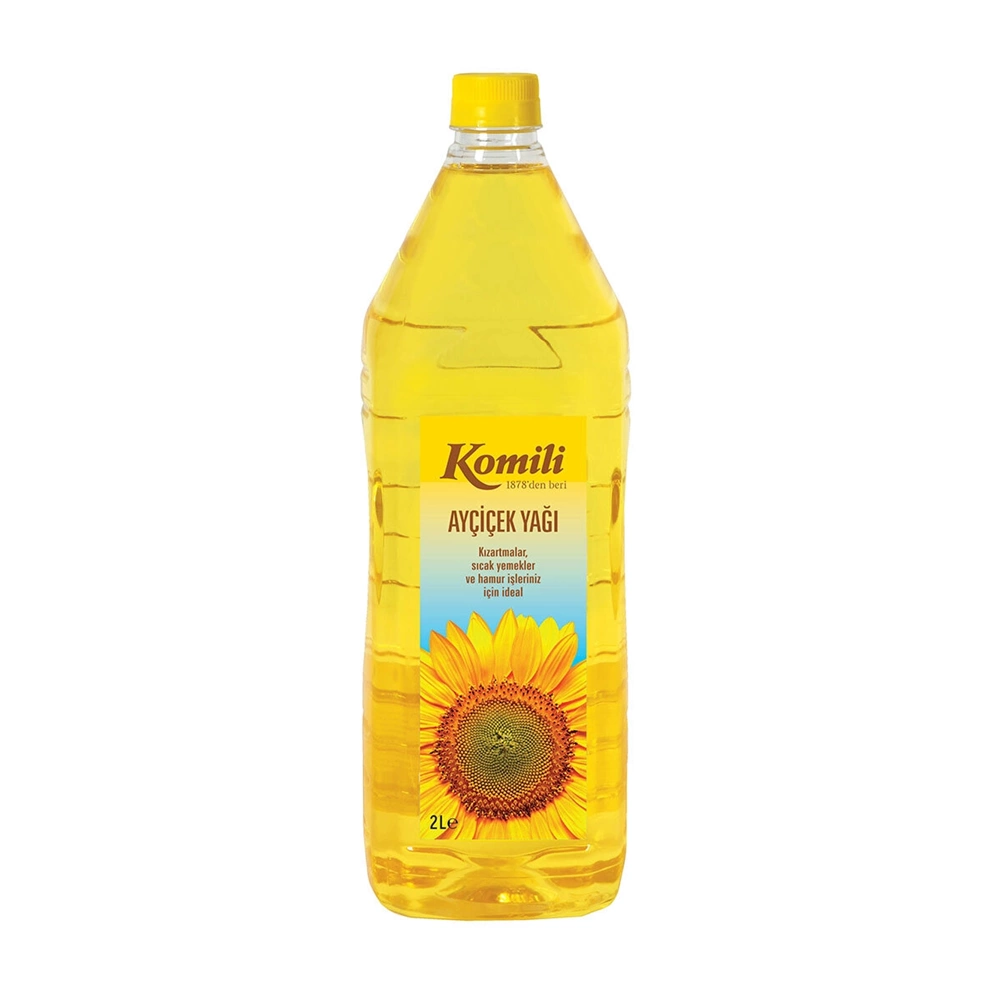 KOMİLİ AYÇİÇEK YAĞI KIZARTMA YEMEK VE HAMUR İŞLERİNİZ İÇİN İDEAL 2L